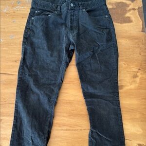 RVCA Black Corduroy Pants Classic Style